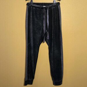 Sundance Velour Jogger Womens Gray Drawstring Medium Bohemian‎ Pockets Velvety